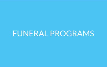 FUNERAL PROGRAMS